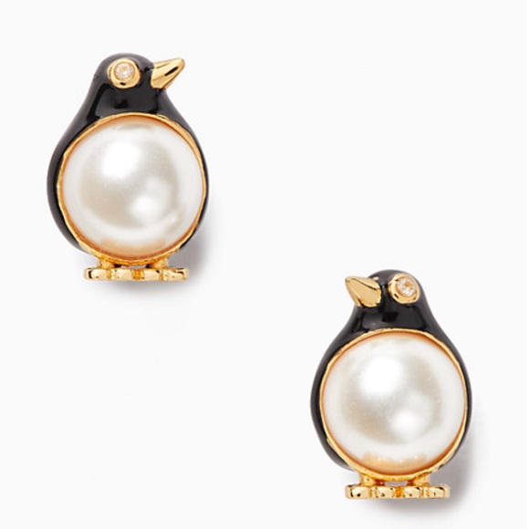 Kate Spade Arctic Friends Penguin Stud Earrings